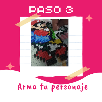 Paso 3 como crear tu primer personaje con pixel art y hama beads